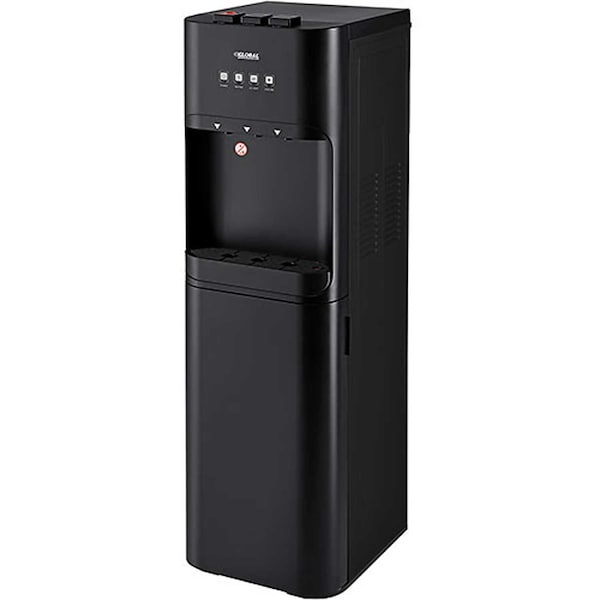 Global Industrial Tri-Temp UV-C Filter Water Dispenser, Black 670436 - main